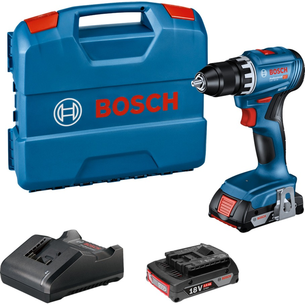 Bosch GSR 18V-45 1900 об/мин 900 г Черен, Син, Червен