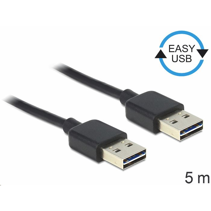 Delock 83463 USB 2.0 -A apa > apa kábel 5 m