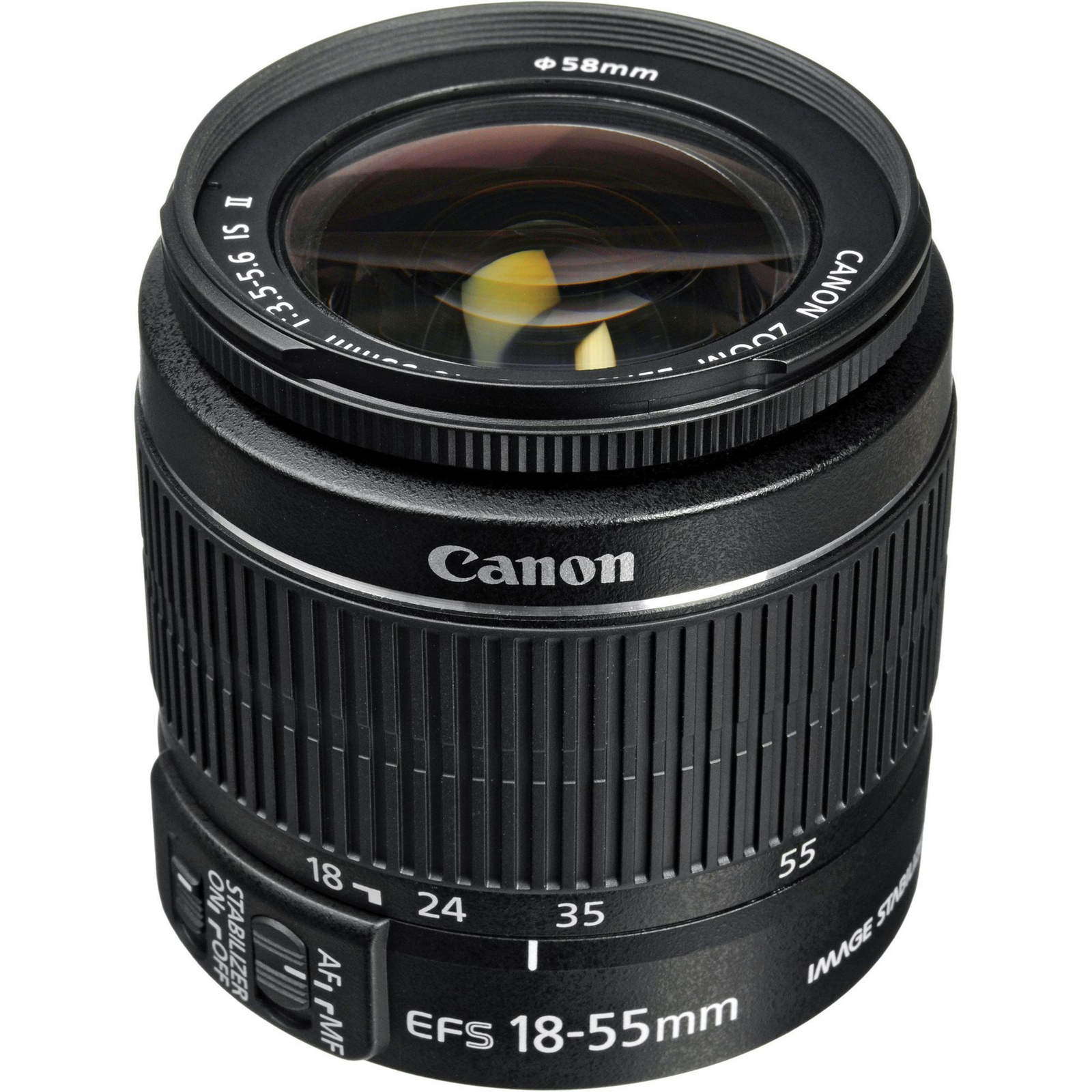 Canon EF-S 18-55mm F3.5 - 5.6 IS II Zoom fekete (5121B005)