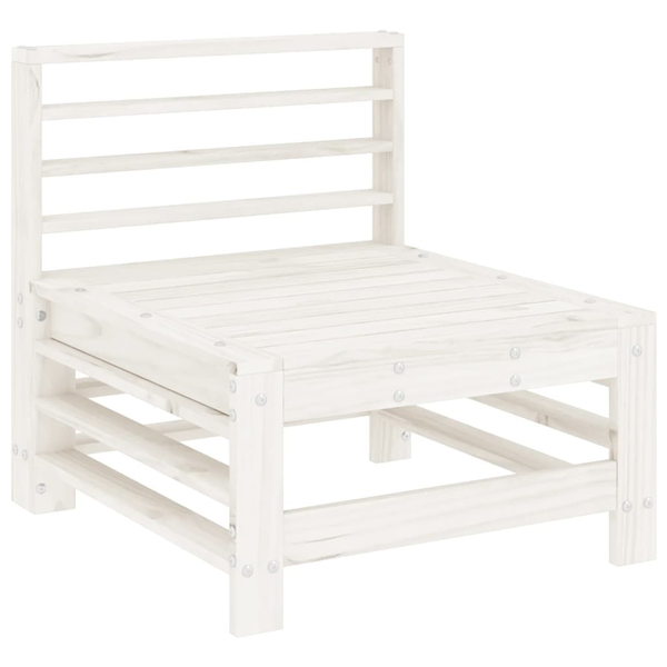 Set zahradního nábytku dřevo vidaXL bílá 1 el.
