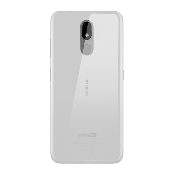 Műanyag telefonvédő (gumírozott) ÁTLÁTSZÓ [Nokia 3.2] (5996457886180)