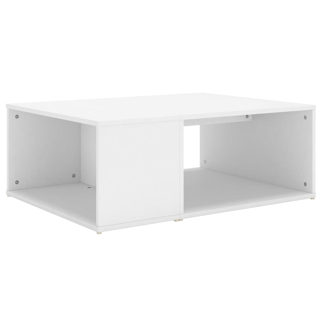 fehér forgácslap dohányzóasztal 90 x 67 x 33 cm (806903)