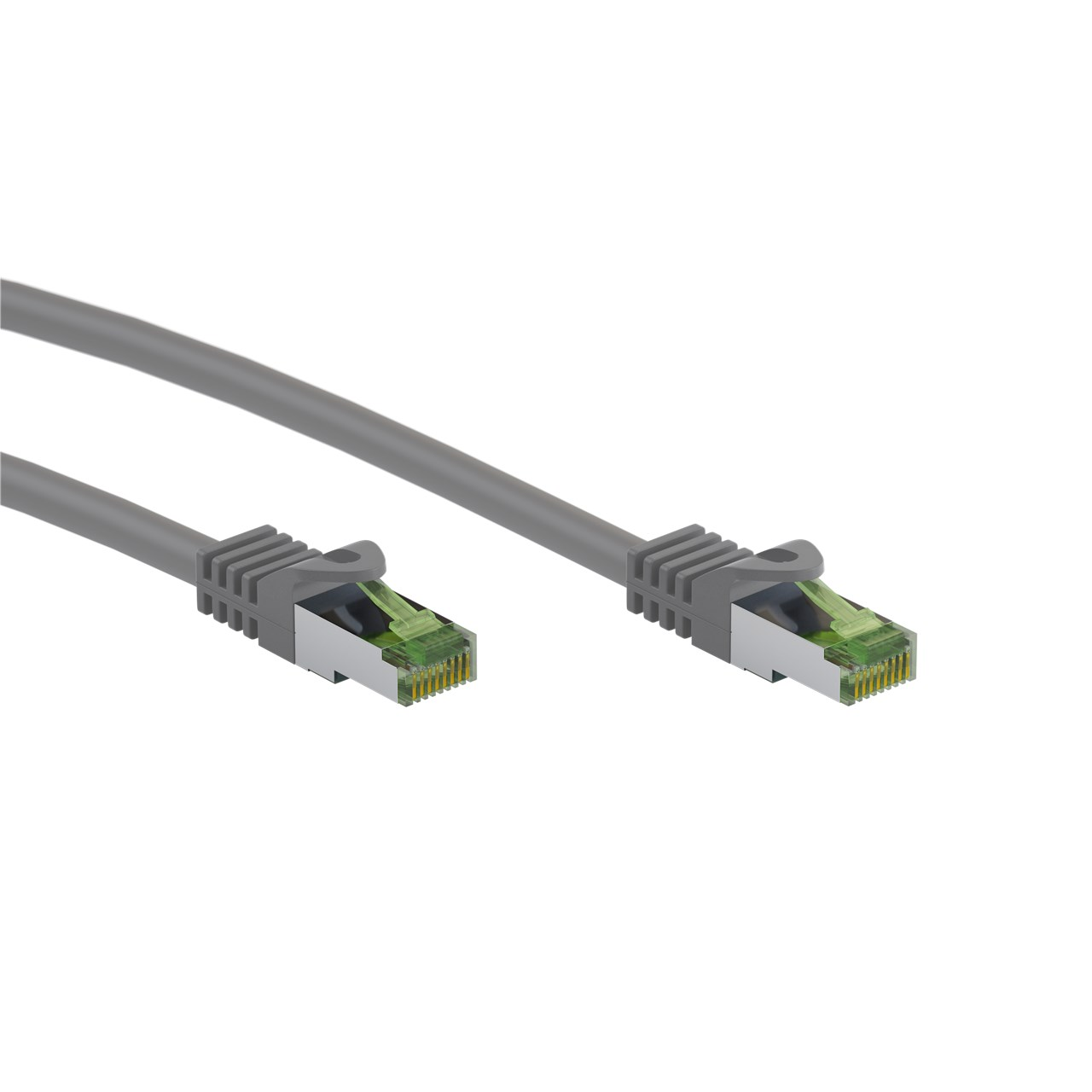 LAN kábel Patchcord CAT 8.1 GHMT S/FTP sivý 3m