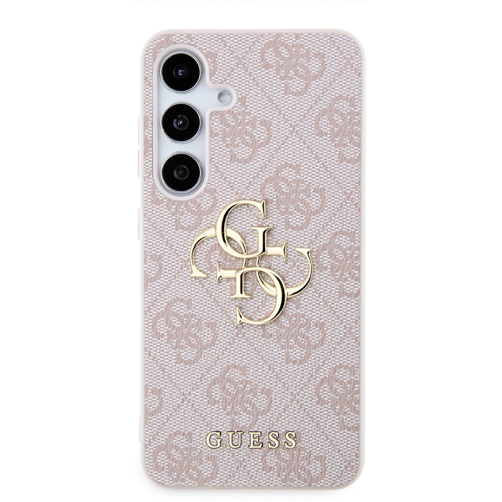 Guess 4G Metal Logo Samsung Galaxy S24 rózsaszín PU tok (GUHCS24S4GMGPI)