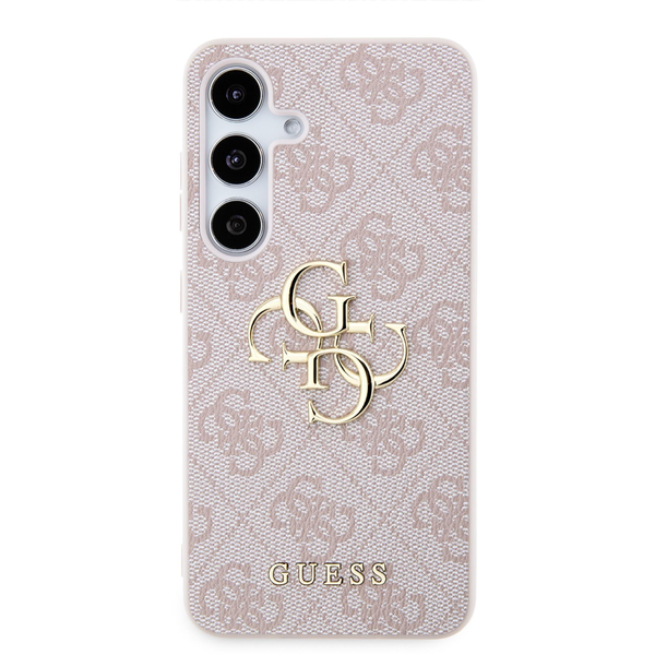 Guess 4G Metal Logo Samsung Galaxy S24 rózsaszín PU tok