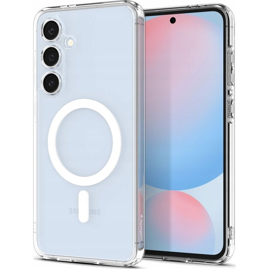 Spigen Ultra Hybrid (MagFit) Samsung Galaxy S25 tok átlátszó-fehér (ACS09002) (8809971238335-ACS09002)