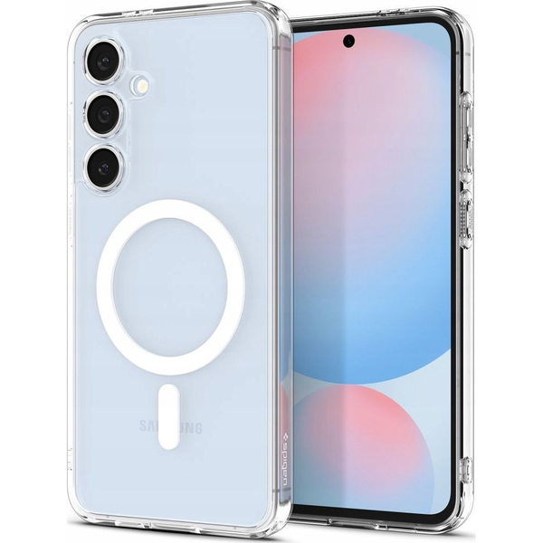 Spigen Ultra Hybrid (MagFit) Samsung Galaxy S25 tok átlátszó-fehér (ACS09002)