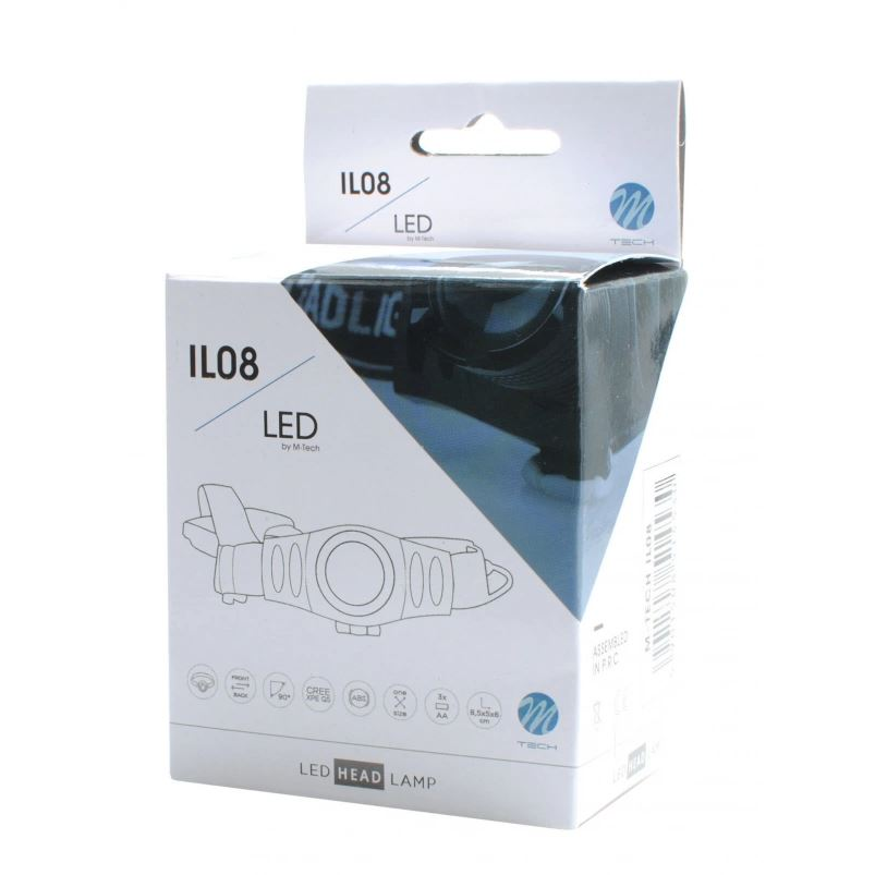 M-Tech LED fejlámpa 3 db AAA 150lm (72IL08) (72IL08)