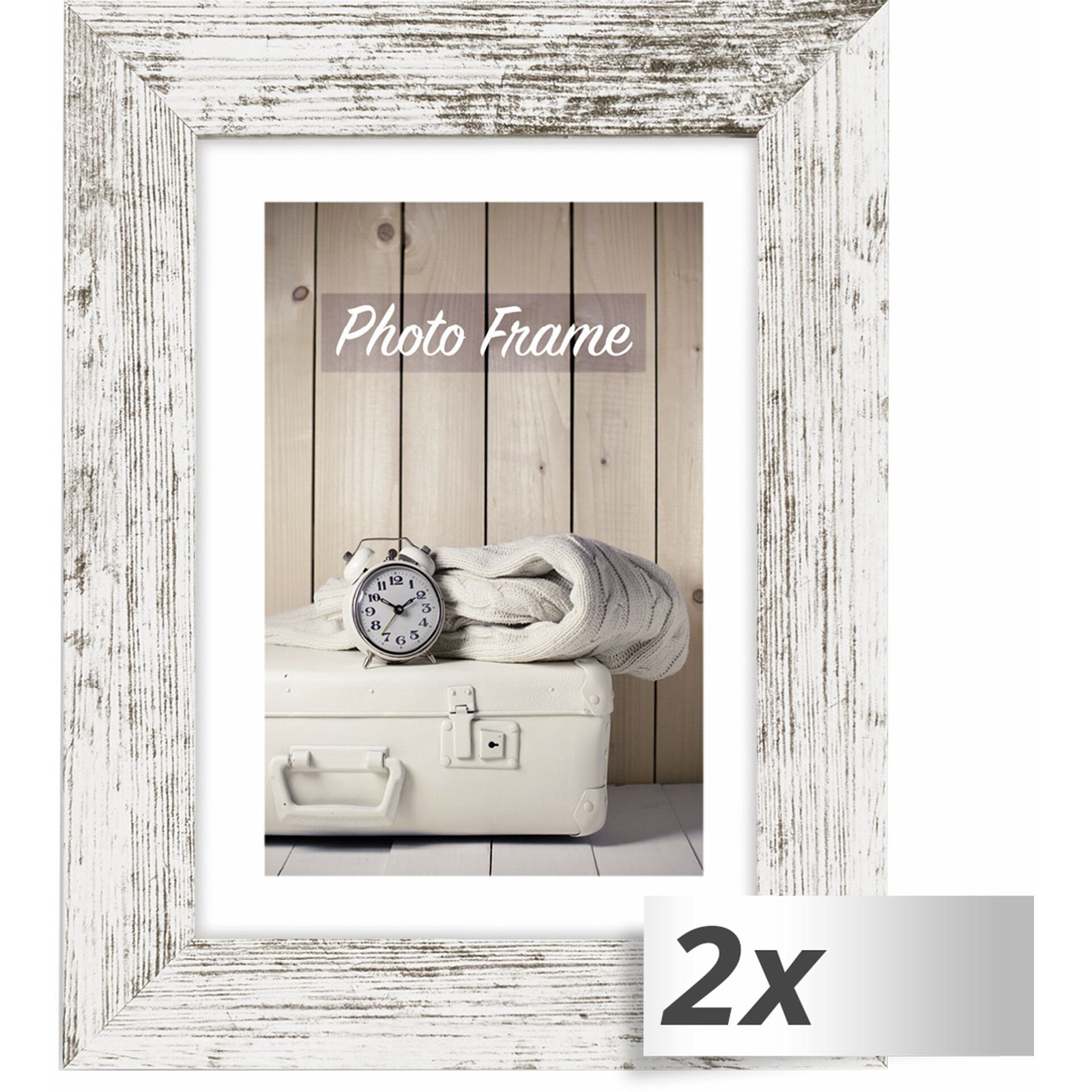 ZEP V21236 Nelson 6 20x30 Képkeret - Fehér/Barna (2 darab) (V21236)