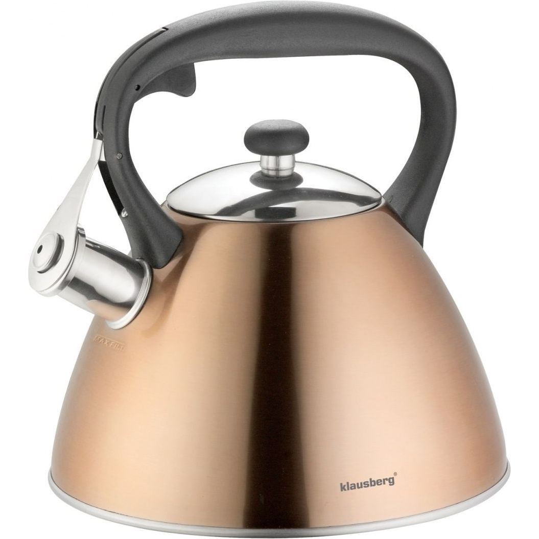 Klausberg Teáskanna, Sípszóval - Barna - 3L KB-7209 (KB-7209)