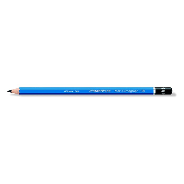 STAEDTLER Bleistift Mars Lumograph 4B Sechskant