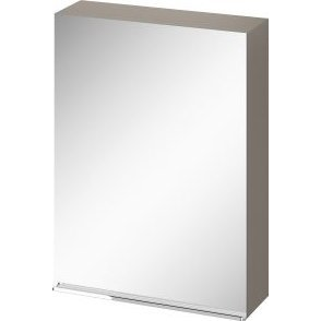 Cersanit Virgo 60 Fürdőszoba szekrény, tükör, 3 üvegpolc, soft close zsanérok, króm fogantyúk, laminált forgácslap, 80x59.9x16cm, Szürke