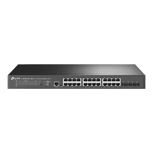 TP-Link Omada SG3428XPP-M2 netværksswitch Administreret L2+ 2.5G Ethernet (100/1000/2500) Strøm over Ethernet (PoE) 1U Sort