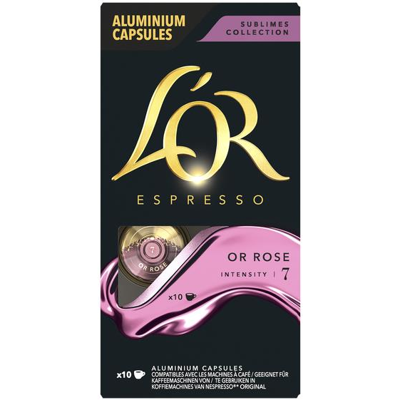L'OR Espresso Or Rose, 10 ks kapslí pro Nespresso Original kávovary