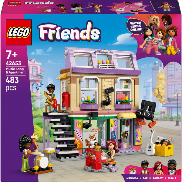 LEGO® Friends 42653 Hangszerbolt és lakás
