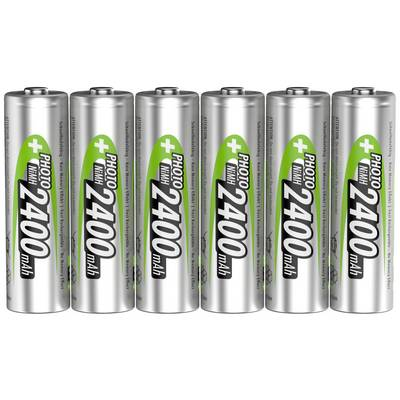 Ansmann Foto NiMH Batérie AA Mignon, 2400 mAh, 1,2 V, Výhodné balenie 6