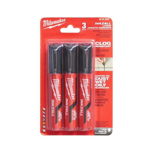Milwaukee INKZALL fekete jelölő filc (3db/cs)