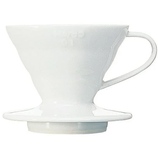 Hario Dripper V60-01 filteres kávékészítő kerámia fehér (VDCR-01-W) (VDCR-01-W)