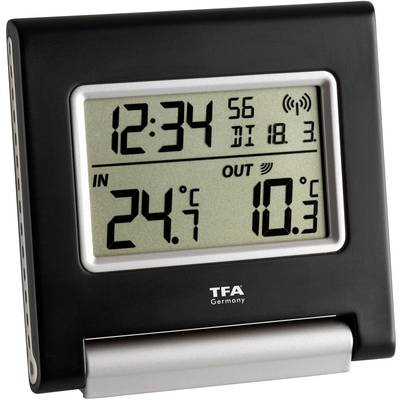 Vezeték nélküli külső/belső hőmérő, fekete, TFA (30.3030)