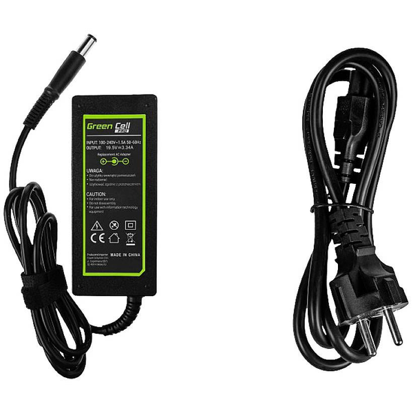 Green Cell Notebook tápegység DELL 65 W 19.5 V 3.34 A (GC-AD07AP)