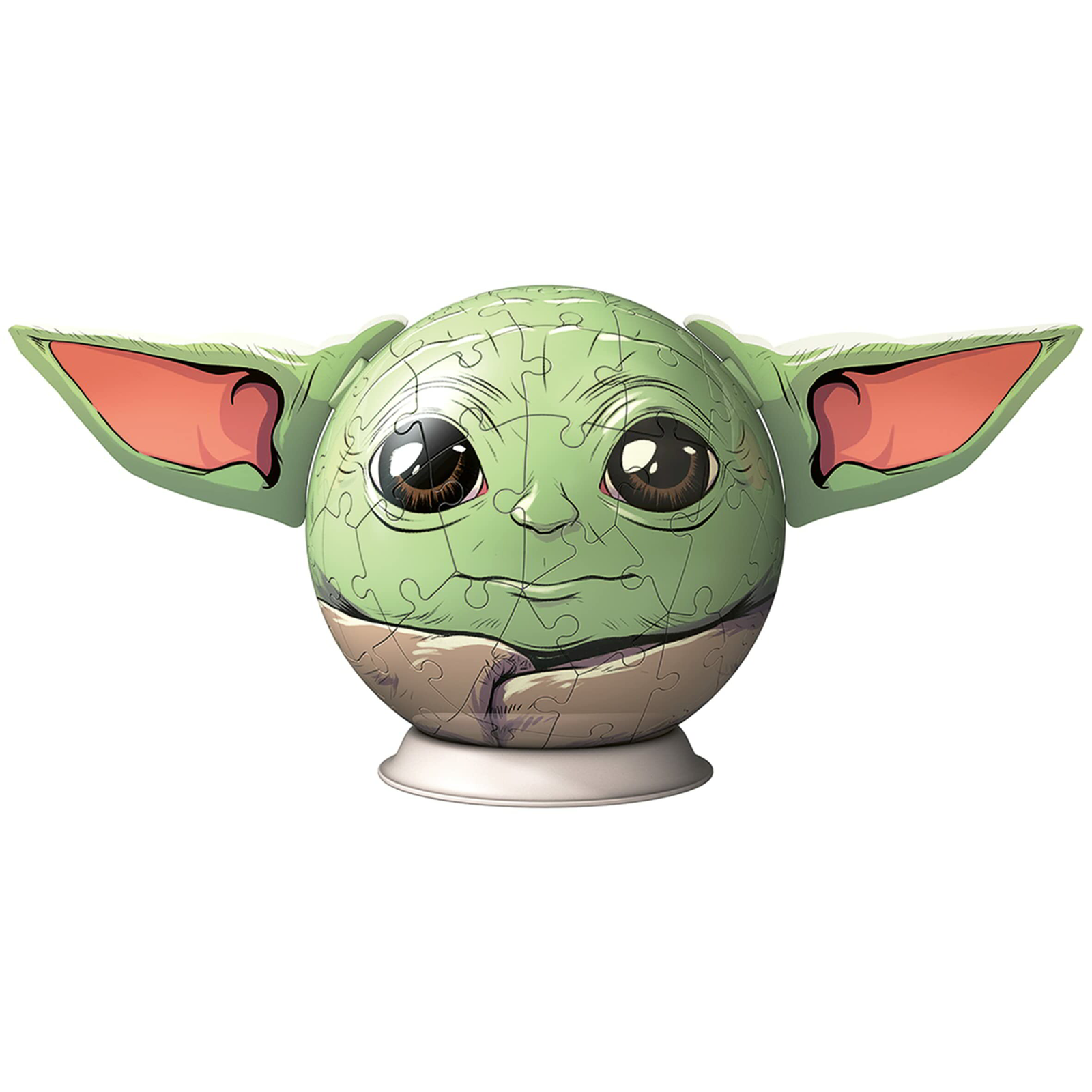 Ravensburger 3D Puzzel-Ball Mandalorian Grogu fülekkel - 72 darabos 3D puzzle (11556)