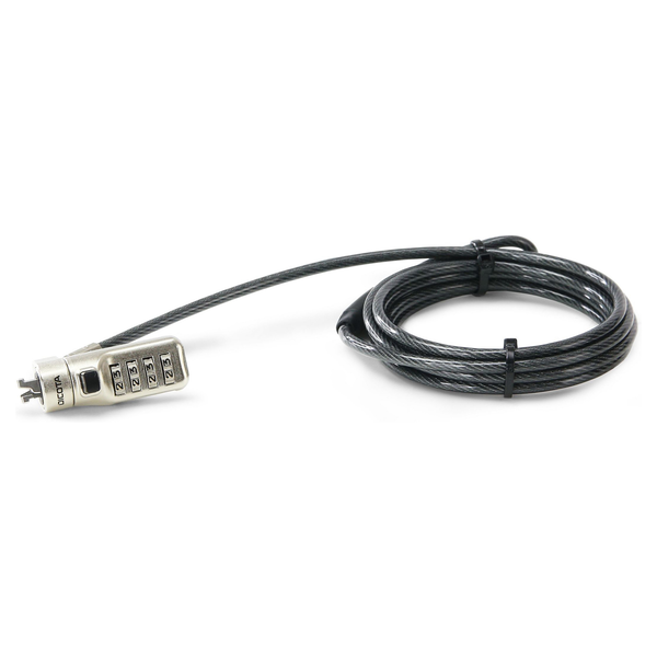 SECURITY CABLE N-LOCK COMBINATI ESETTABLE 2.5X6MM SLOT SINGLE