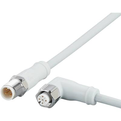 ifm Electronic EVF502 Összekötő vezeték Dugó, egyenes, Alj, hajlított 10 m Pólusszám: 4, 5 1 db