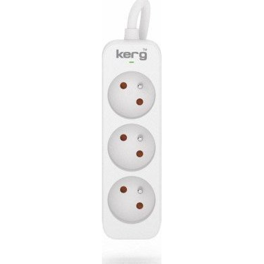 Kerg M02383 Elosztó 3 aljzatos 10A 1,5m - Fehér