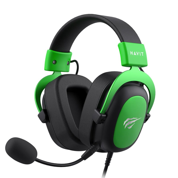 Havit H2002D Vezetékes Gaming Headset 3.5mm Jack - Fekete/Zöld