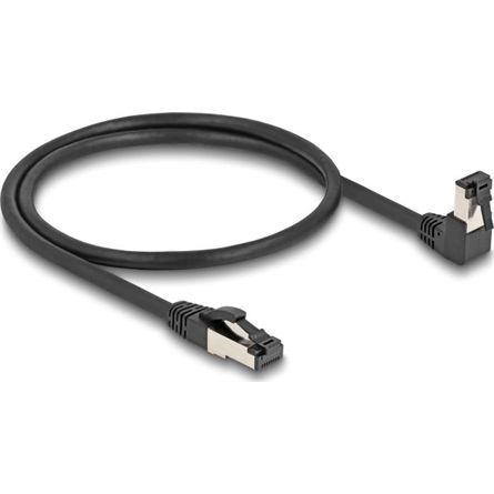 DELOCK RJ45 Netzwerkkabel Cat.8.1S/FTP 90° unten gew./gerade