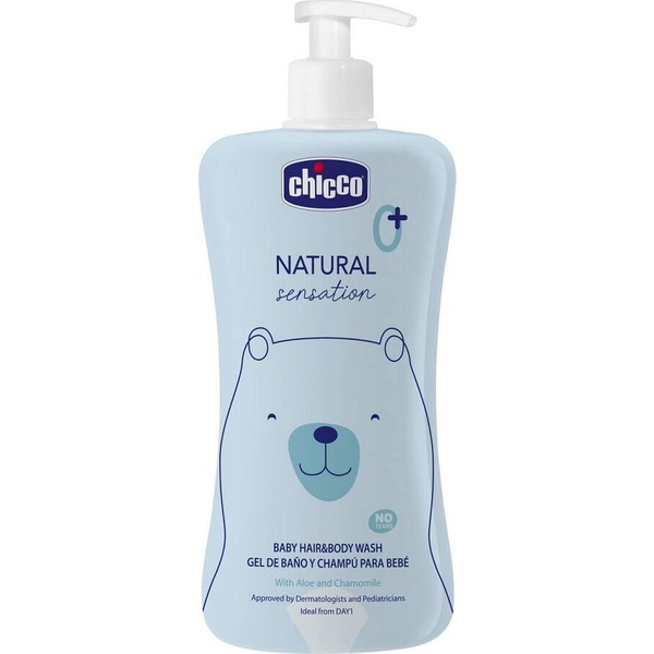 CHICCO BABY 500 ML.    BAGNO  CORPO-CAPELLI  NATURAL