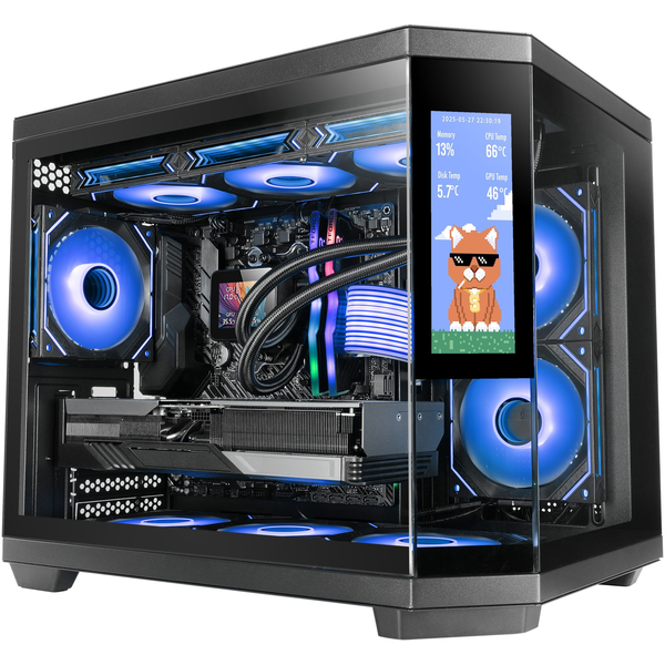 Mars Gaming MC3TCORELCDM computeretui Mini Tower Sort