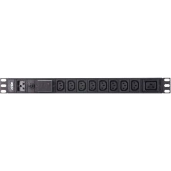 ATEN 9-Outlet 1U Basic PDU with áramelosztó egység (PDU) 9 AC kimenet(ek) Fekete