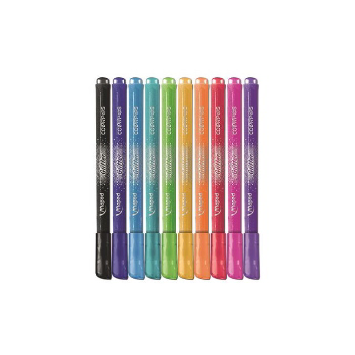 Maped - Farebné fixky pre deti - Color's Peps Glitter - 10 (847110)