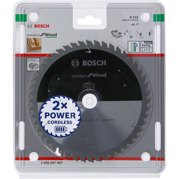 Bosch STANDARD FOR WOOD körfűrészlap 16,5 cm 1 db (2608837687)