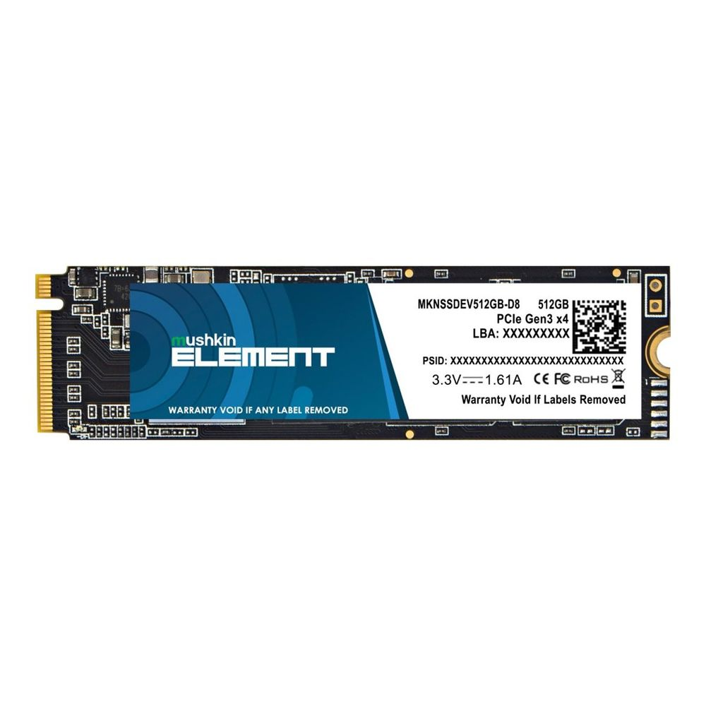 SSD Mushkin Element M.2 512GB PCIe Gen3x4 NVME (MKNSSDEV512GB-D8)