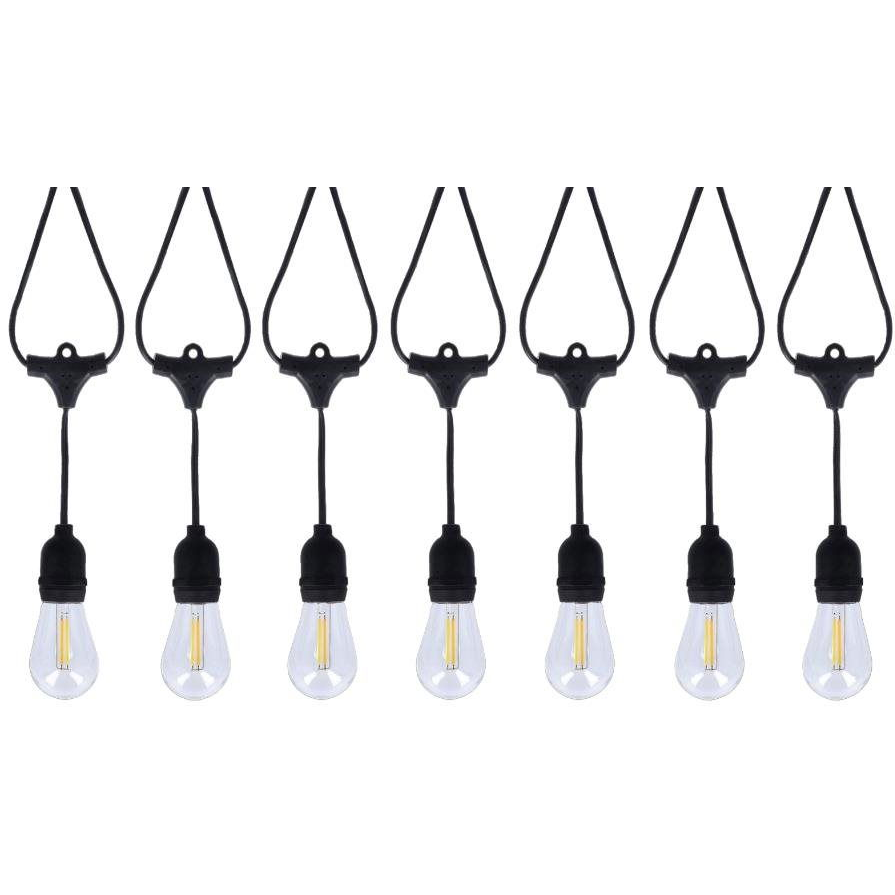 Tesla partilánc, 15LED, 13,5 m + 2 m, 11 üzemmód, 2700 + 6000 K, meghajtó, időzítő (PR1515W)