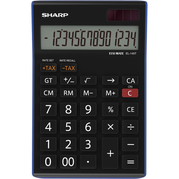 Sharp EL-145T calculator Desktop Financiële rekenmachine Zwart