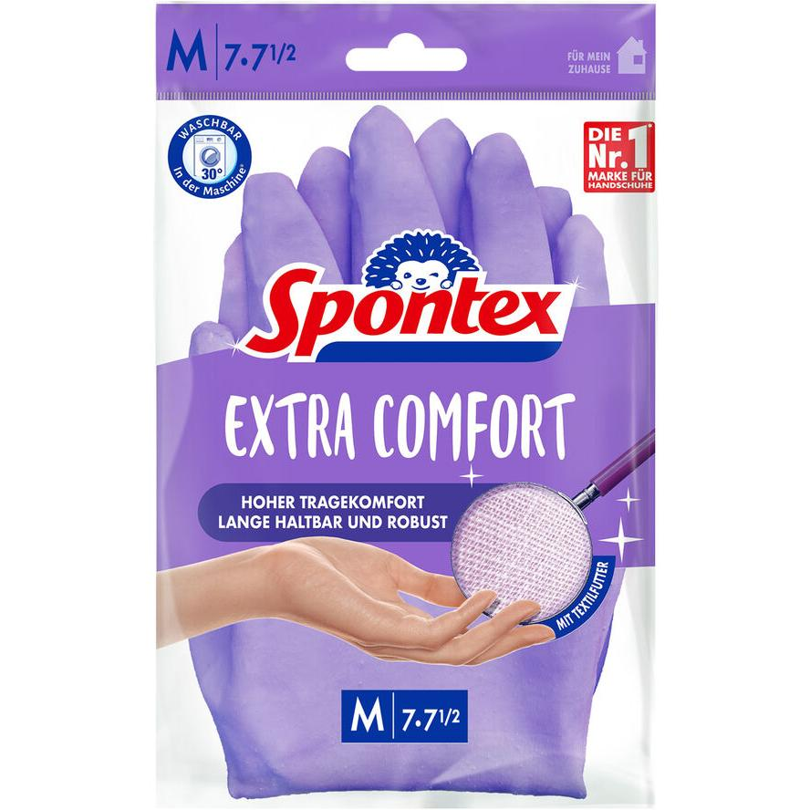 Spontex Haushaltshandschuhe Extra Comfort Gr. 7 (12307017) (12307017)