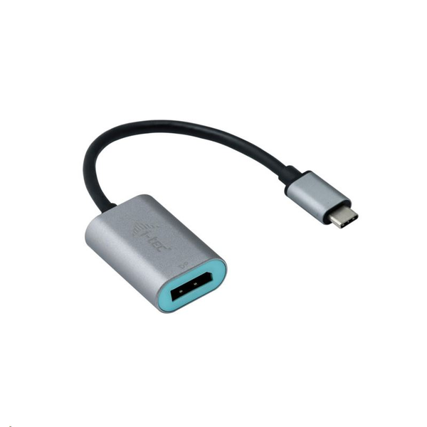 i-tec Metal C31METALDP60HZ videokabel adapter 0,15 m USB Type-C Display Port Grå, Turkis