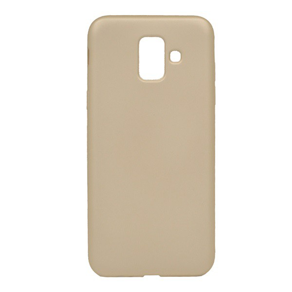 Husa de protectie pentru spate pentru telefon din cauciuc/silicon (mat) Aur [Samsung Galaxy A6 (2018) SM-A600F]