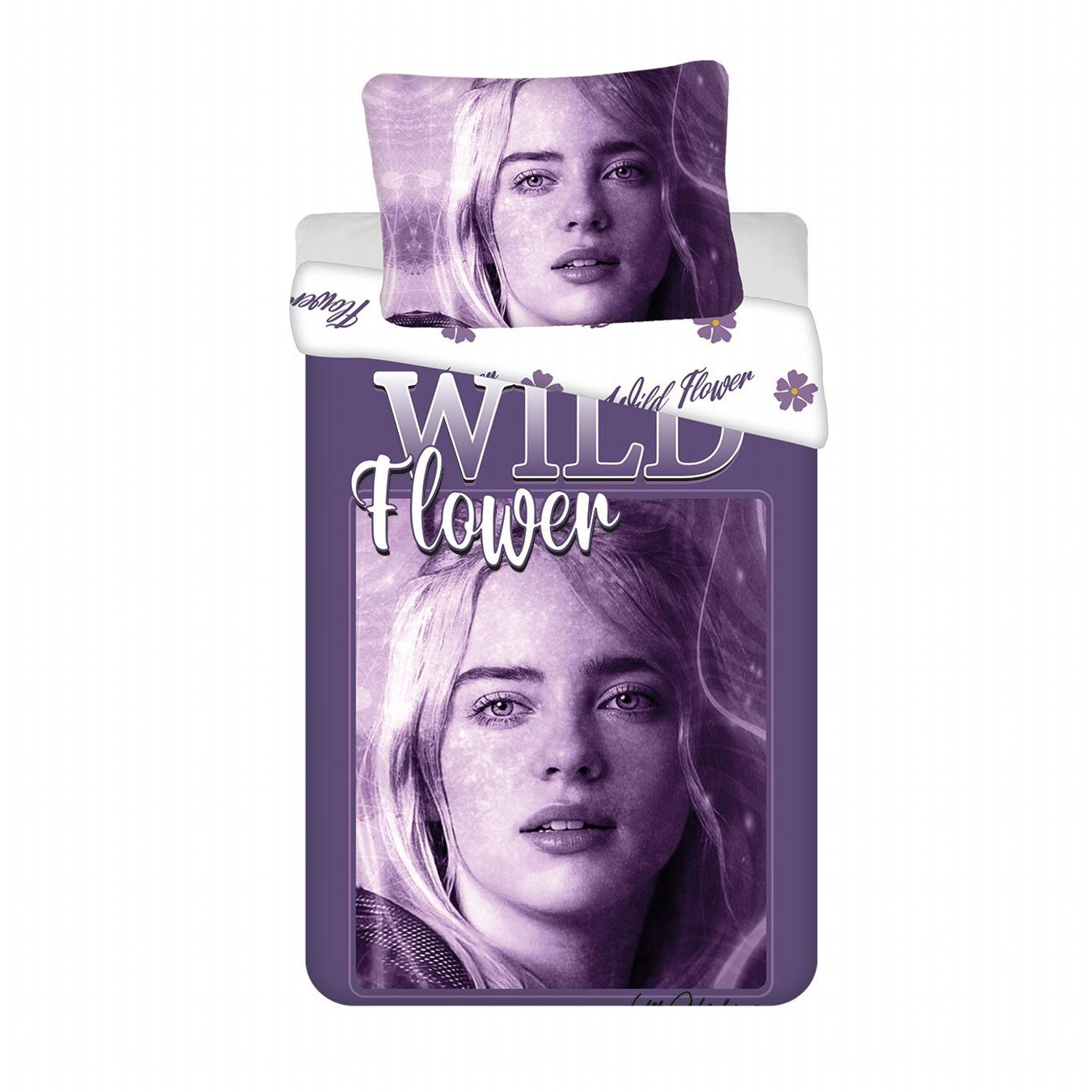 JERRY FABRICS Ágyneműhuzat - Billie Eilish, 140×200 + 70×90 cm (8592753039724)