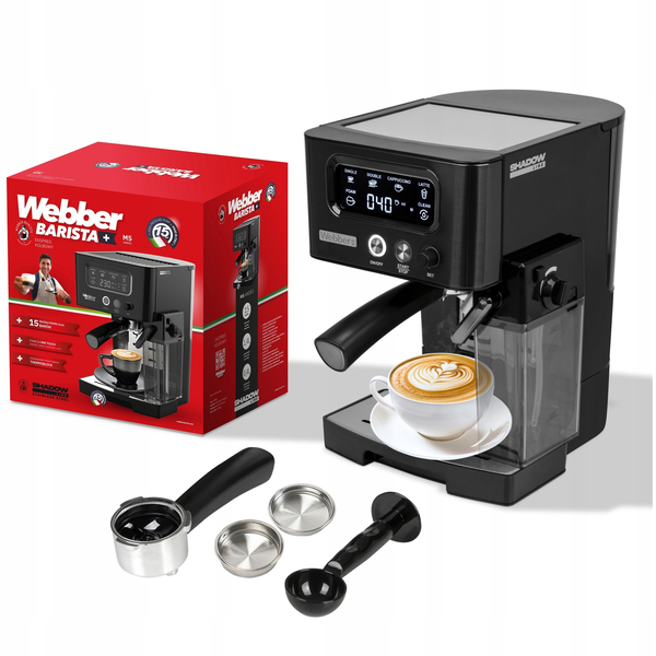 Aparat de cafea espresso semi-automat cu pârghie Webber M5, 15 bari