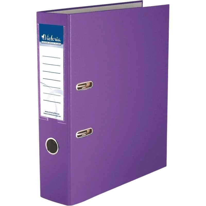 Victoria Basic iratrendező 75mm gerincvastagság, A4 lila (IDI75LN) (IDI75LN)