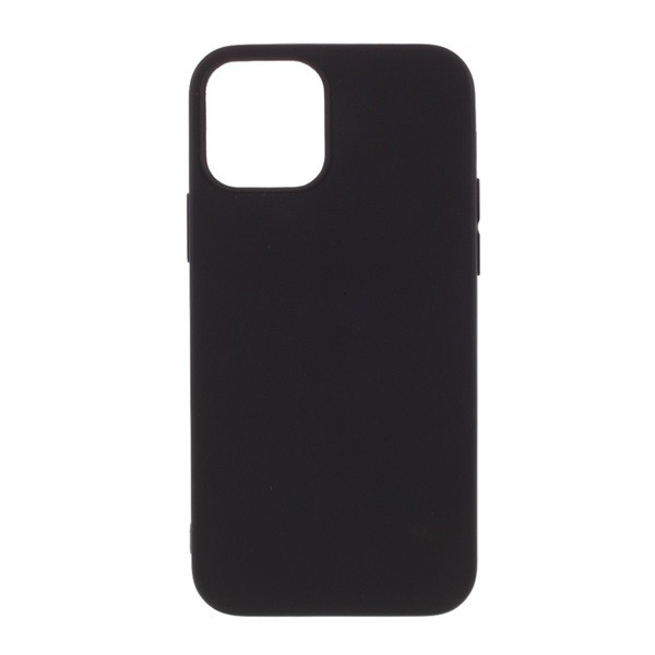 Szilikon telefonvédő (matt) FEKETE [Apple iPhone 12 Pro] (5996457999545)