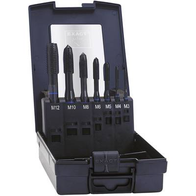 Exact Gépi menetfúró készlet 7 részes HSS-E M3 - M12 menethez DIN 371B (42305) (42305)