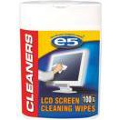E5 RE00457 LCD/LED/PLAZMA antisztatikus tisztítókendő 100 db (nedves) (RE00457)