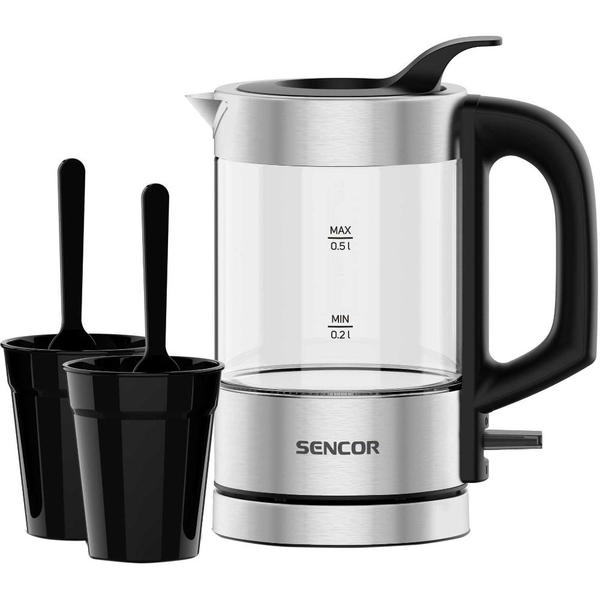 Sencor SWK 160SS Пътуващ чайник 0,5L Боросиликатно стъкло