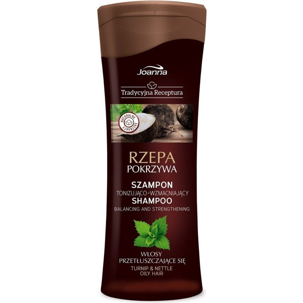 Joanna Szampon do włosów wzmacniający Rzepa i Pokrzywa Tradycyjna Receptura 300ml