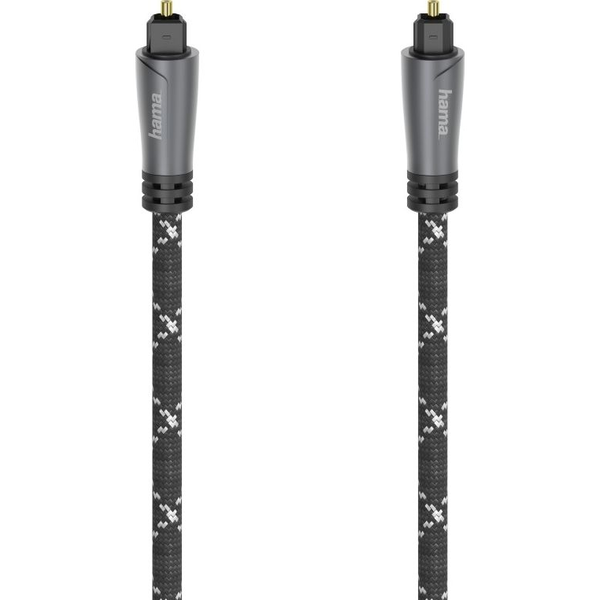 Hama 00205140 cavo audio 3 m Toslink Nero, Grigio